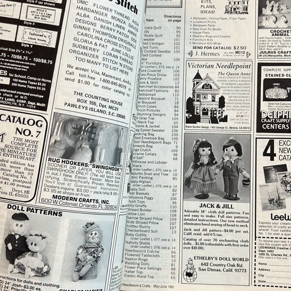 📚 SPECIAL 2/$21 BOOKS!! 📚 VINTAGE McCall’s Needlework & Crafts magazine 1981 - Picture 10 of 17